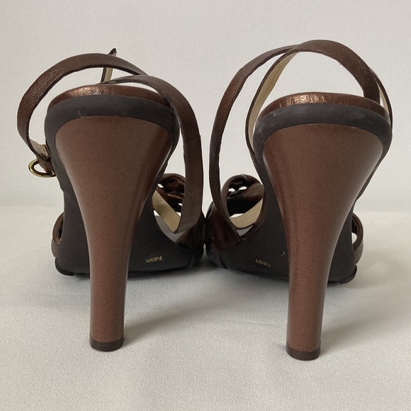 BCBG Paris Leather Strappy Heels - Picture 8 of 10